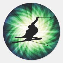 Snow Ski Gift Sticker