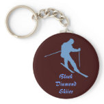 Snow Ski Keychain