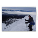Snow skiing cards
