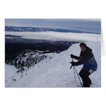 Snow skiing cards