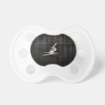 Snow Skiing; Cool Black Pacifier