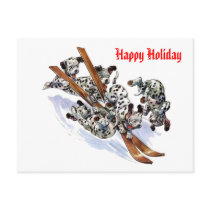 snow skiing, Happy Holiday postcards by tonniek snow skiing, Happy Holiday postcards