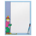 Snow Skiing Letterhead