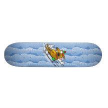 Snow Sledding Dog Skate Board