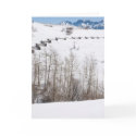 snow slope holiday greeting card by bluerabbit snow slope holiday greeting card