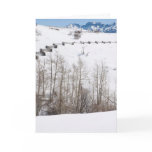 snow slope holiday greeting card
