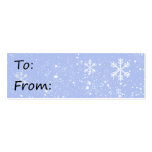 Snow storm gift tag