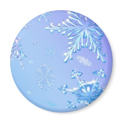 Snow Storm Fridge Magnet by JessicaInSeattle