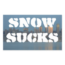 Snow sucks sticker
