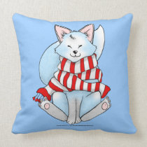 Snow the Winter Fox Pillow