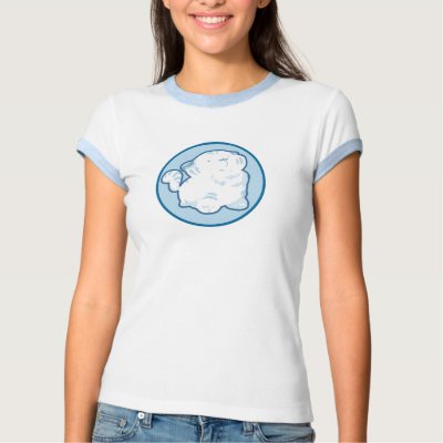 Snow Tiger Cadet Ringer T-shirt by fuzzacademy
