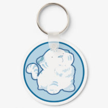 Snow Tiger Keychain