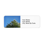 Snow-tipped Pine Tree on Blue Sky address label