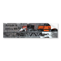 Snow Train (Lettering) Bumper Sticker