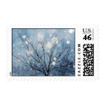Snow Tree Postage Stamps