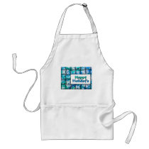 Snow Weave Happy Holiday aprons