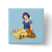 Snow White and Animal Friends Buttons