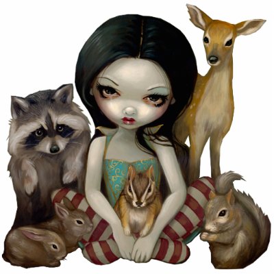 Snow White And Her Animal Friends Photo Sculpture by strangeling