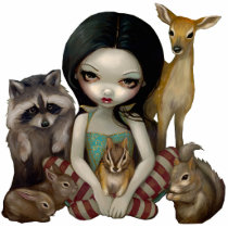 Snow White And Her Animal Friends Photo Sculpture photo sculptures by strangeling Snow White And Her Animal Friends Photo Sculpture photo sculptures
