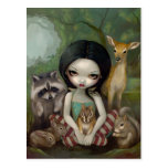 "Snow White and Her Animal Friends" Postcard postcards