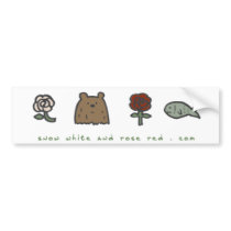 Snow White and Rose Red "code" bumper sticker bumper stickers
