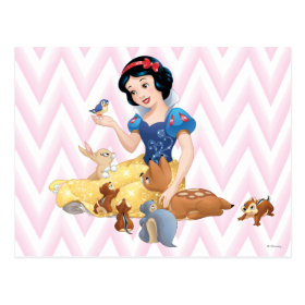 Snow White and the Forest Animals Postcard