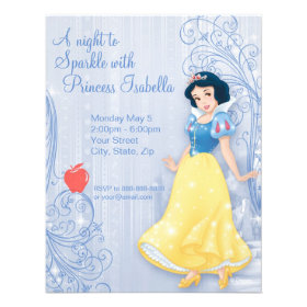 Snow White Birthday Invitation Custom Invites
