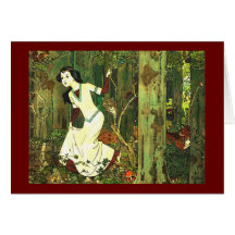 Snow White Chased By Wolves Greeting Cards