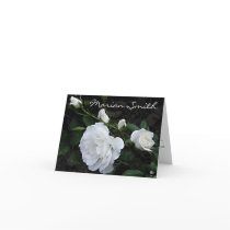 Snow White Rose  - Placecard