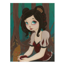 Snow White - SteamPunK Fairy Tale PostCard