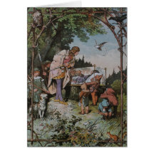 Snow White Waits to be Wakened by the Prince Greeting Card