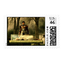 Snow White's Glass Coffin Stamp