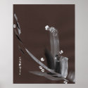 Snow with Cactus Growing Print
