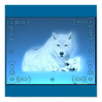 Snow Wolf Poster posters