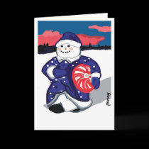 Snow Woman Holiday Card