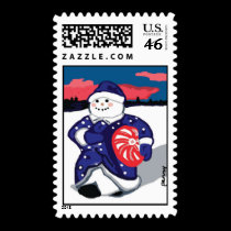 Snow Woman Postage stamps