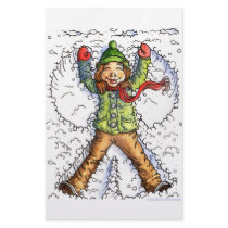 snowangel personalized stationery
