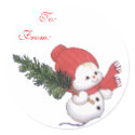 Snowbaby Gift Labels Sticker