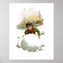 Snowball Ad for Lion Coffee Posters