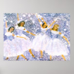 Snowball Dance Watercolor posters