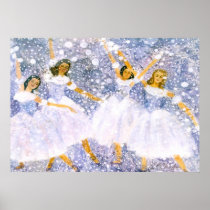 Snowball Dance Watercolor Posters