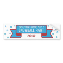 Snowball fight bumper sticker bumper stickers