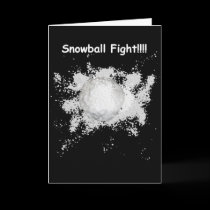 Snowball Fight Card
