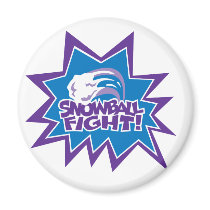Snowball Fight! magnets by alternateworlds Snowball Fight! magnets