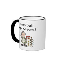Snowball Fight mugs by christmasshop Snowball Fight mugs