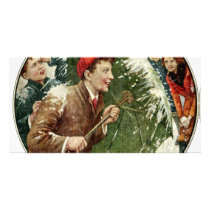 Snowball Fight photo cards by creativewizzard Snowball Fight photo cards
