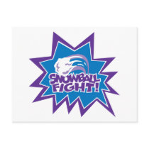 Snowball Fight! postcards