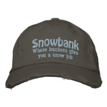 Snowbank embroidered hats by azac69 Snowbank embroidered hats