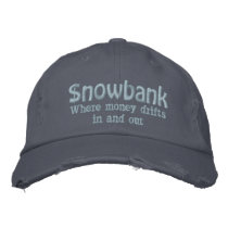 Snowbank embroidered hats by azac69 Snowbank embroidered hats