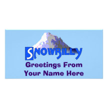 Snowbilly Custom Photo Card
